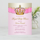 Invitation Bébé Royal Fête Prénatale (Debout devant)