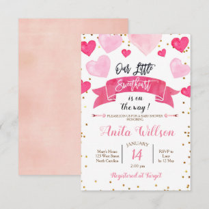 Invitation Bébé Saint-Valentin Cadeau pour Notre Petit Chéri