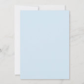 Invitation Bébé Saupoudrer Bleu Valentines Petit amour (Dos)