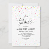 Invitation Bébé saupoudrer Genre Neutre Colorful Confetti (Devant)