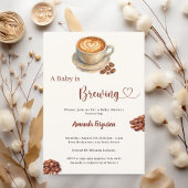 Invitation Bébé se prépare un café Baby Shower