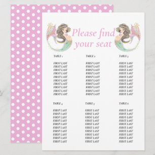 Invitation Bébé sirène douche sous la mer