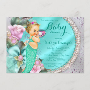 Invitation Bébé sirène Shower