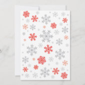 Invitation Bébé son Baby shower d'hiver froid (Dos)