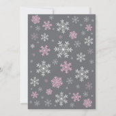 Invitation Bébé son Baby shower d'hiver froid (Dos)