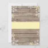 Invitation Bébé son Baby shower Snowman froid à l'extérieur (Dos)