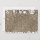 Invitation Bébé son froid à l'extérieur Baby shower d'hiver B (Dos)