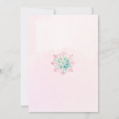 Invitation Bébé son froid à l'extérieur baby shower fille cer (Dos)