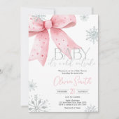 Invitation Bébé son froid à l'extérieur de Baby shower de la  (Devant)
