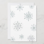 Invitation Bébé son froid à l'extérieur de Baby shower de la  (Dos)