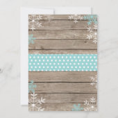 Invitation Bébé son froid à l'extérieur de l'ours polaire Bab (Dos)