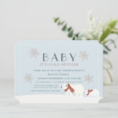 Invitation Bébé son froid à l'extérieur des ours polaires Bab (Debout devant)