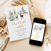 Invitation Bébé son froid à l'extérieur du baby shower de cer