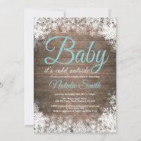 Bébé son froid à l'extérieur du Baby shower de flo