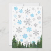 Invitation Bébé son froid à l'extérieur du Baby shower de gar (Dos)