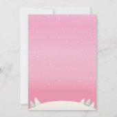 Invitation Bébé son froid à l'extérieur du Baby shower de la  (Dos)