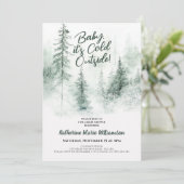 Invitation Bébé son froid à l'extérieur du Baby shower de la  (Debout devant)