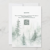 Invitation Bébé son froid à l'extérieur du Baby shower de la  (Dos)