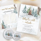 Invitation Bébé son froid à l'extérieur du baby shower de l'o