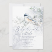 Invitation Bébé son froid à l'extérieur du baby shower de nei (Devant)