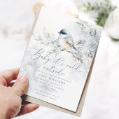 Invitation Bébé son froid à l'extérieur du baby shower de nei