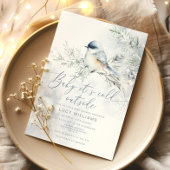 Invitation Bébé son froid à l'extérieur du baby shower de nei