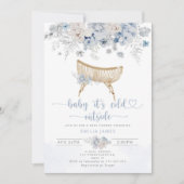 Invitation Bébé son froid à l'extérieur du baby shower de pép (Devant)