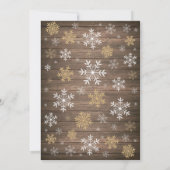 Invitation Bébé son froid à l'extérieur du Baby shower d'hive (Dos)