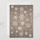 Invitation Bébé son froid à l'extérieur du Baby shower d'hive (Dos)