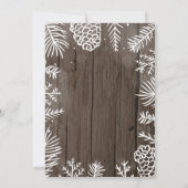 Invitation Bébé son froid à l'extérieur du Baby shower d'hive (Dos)