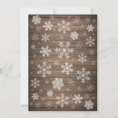 Invitation Bébé son froid à l'extérieur du Baby shower d'hive (Dos)