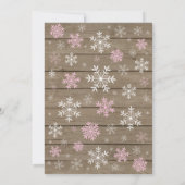 Invitation Bébé son froid à l'extérieur du Baby shower d'hive (Dos)