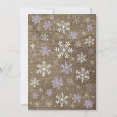 Invitation Bébé son froid à l'extérieur du Baby shower d'hive (Dos)