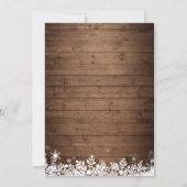 Invitation Bébé son froid à l'extérieur du Baby shower d'hive (Dos)