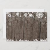 Invitation Bébé son froid à l'extérieur du Baby shower d'hive (Dos)