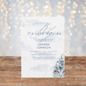 Invitation Bébé son froid dehors Baby shower À feuillage pers