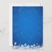 Invitation Bébé son froid dehors Baby shower d'hiver bleu nei (Dos)