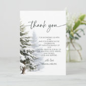 Invitation Bébé son froid dehors Baby shower d'hiver Merci (Debout devant)