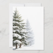 Invitation Bébé son froid dehors Baby shower d'hiver Merci (Dos)