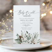 Invitation Bébé son froid en dehors de l'hiver baby shower ph