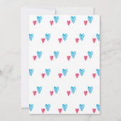 Invitation Bébé son froid en dehors des flocons de neige mign (Dos)