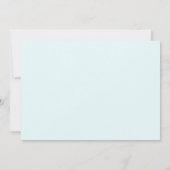 Invitation Bébé son froid en dehors du Baby shower de neige d (Dos)