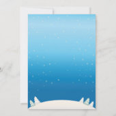 Invitation Bébé son froid en dehors du Baby shower de neige d (Dos)