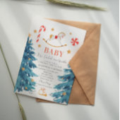 Invitation Bébé son froid en dehors du baby shower de vacance