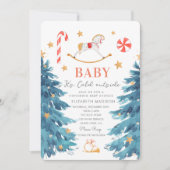 Invitation Bébé son froid en dehors du baby shower de vacance (Devant)