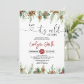 Invitation Bébé son froid en dehors du Baby shower d'hiver In (Debout devant)