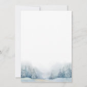 Invitation Bébé Son Froid Hors Bleu Ours Baby shower Garçon (Dos)