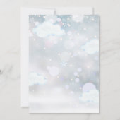 Invitation Bébé son ours en peluche froide Baby shower garçon (Dos)