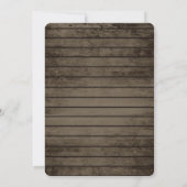 Invitation Bébé souffle et Lavande Fête des mariées rustique (Dos)