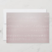 Invitation Bébé souffle Floral Jar Fête des mariées de musiqu (Dos)